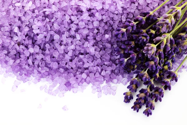 Lavendelbadesalz — Stockfoto