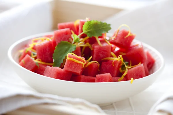 Salada de melancia — Fotografia de Stock