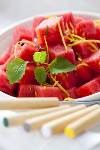Vattenmelon sallad — Stockfoto