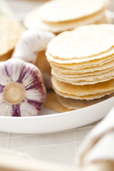 Garlic waffles — Stock Photo, Image