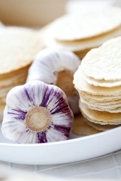 Garlic waffles — Stock Photo, Image
