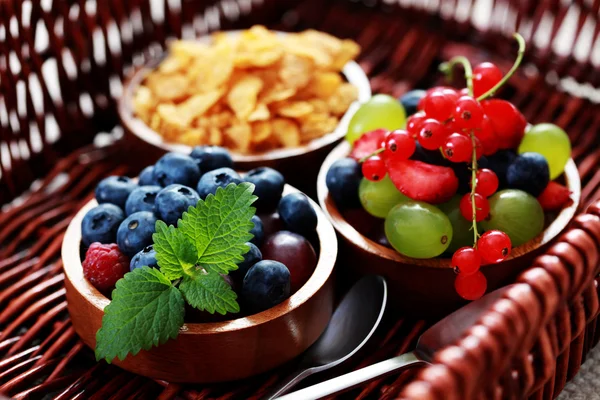 Cereals with berry fruits — Stock Photo, Image
