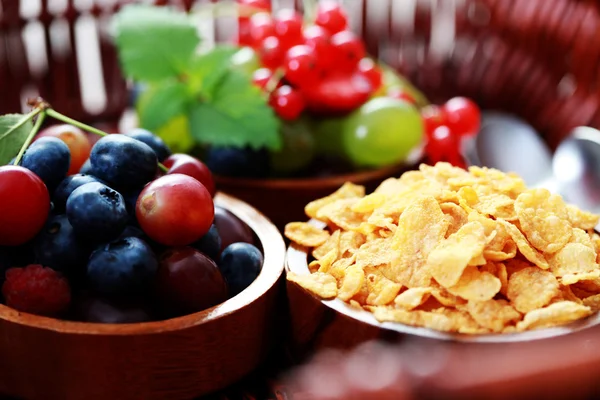 Cereals with berry fruits — Stock Photo, Image