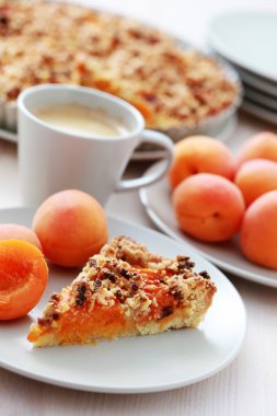 Apricot tart clipart