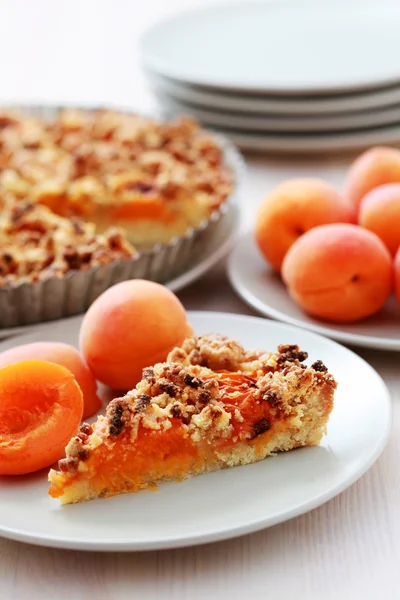 Abrikoos tart — Stockfoto