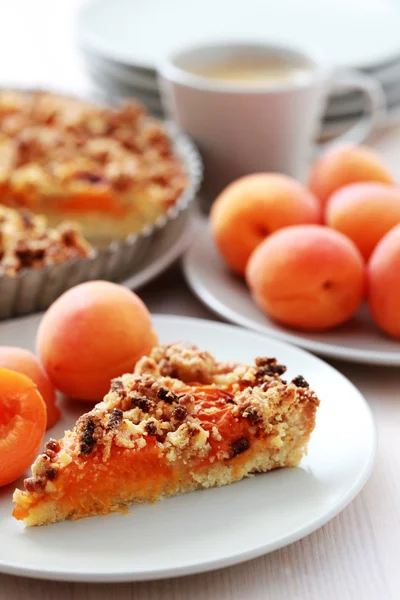 Abrikoos tart — Stockfoto