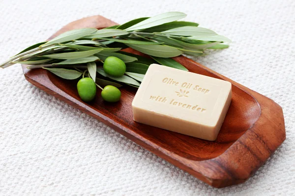 Savon à l'huile d'olive — Photo