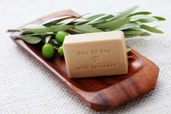 Savon à l'huile d'olive — Photo
