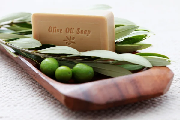 Olive oil soap — Stock Photo, Image