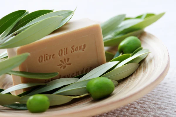 橄榄油皂 — 图库照片