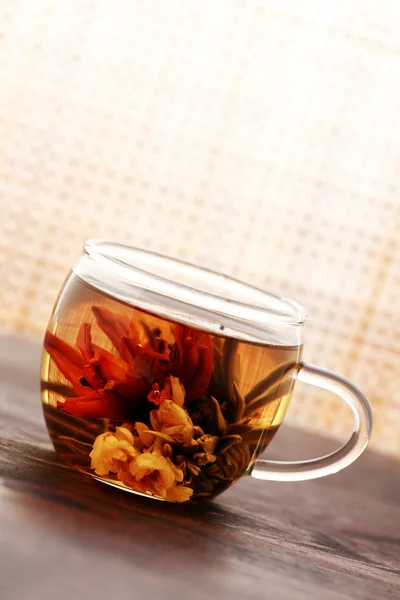 Bicchiere di tè bianco — Foto Stock