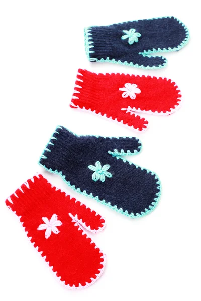 Červené a modré rukavice — Stock fotografie