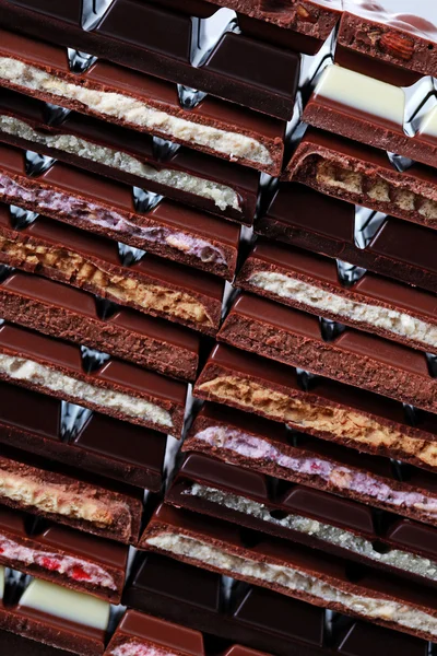 Stapel Schokolade — Stockfoto