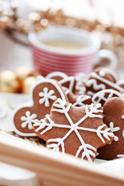 コーヒーと gingerbreads — ストック写真