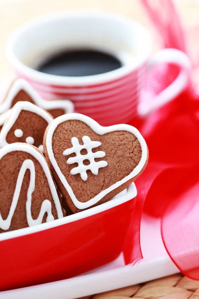 Kahve ile gingerbreads — Stok fotoğraf