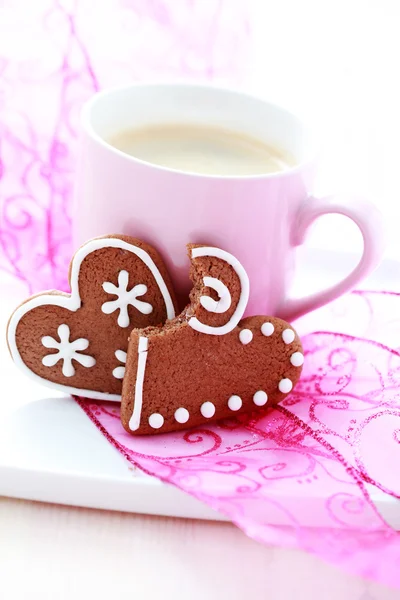 クッキーとコーヒーカップ — ストック写真