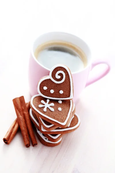 Καφέ με μπισκότα. — Φωτογραφία Αρχείου