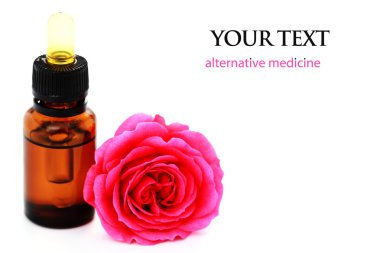 Rose essential oil clipart