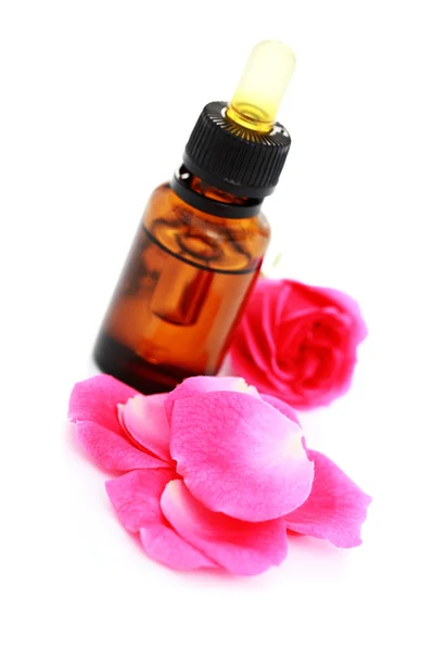 Óleo essencial de rosa — Fotografia de Stock