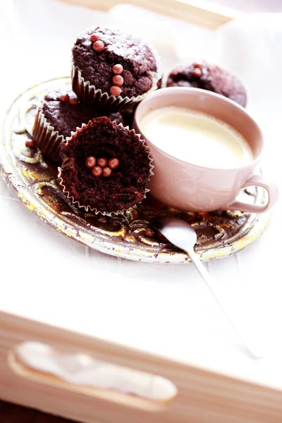초콜렛 머핀 — 스톡 사진