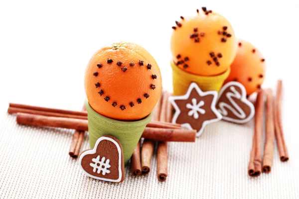 オレンジと gingerbreads — ストック写真