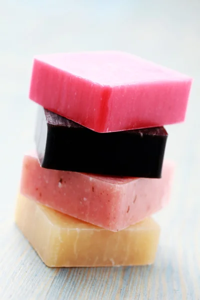 Lovely fruity soaps — Stock Photo, Image