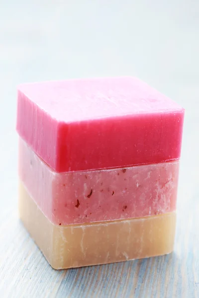 stock image Lovely fruity soaps