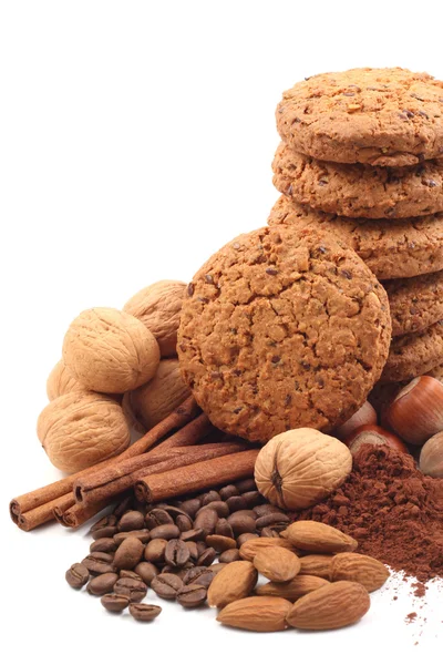 Cookies and chocolate — Stock Photo, Image