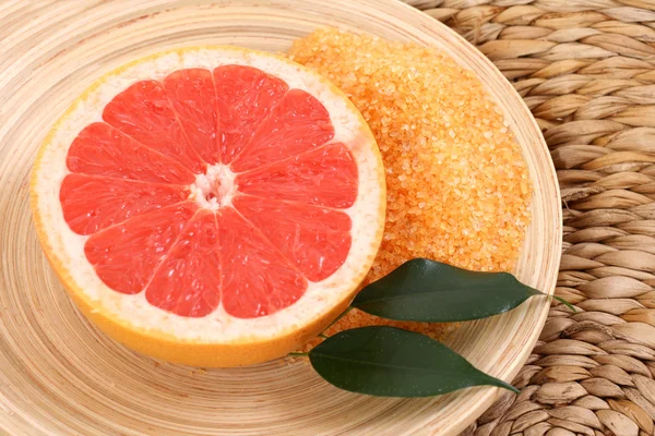 Koupelová sůl z grapefruitu — Stock fotografie