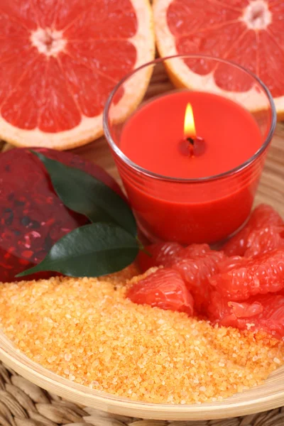 Grapefruit fürdő — Stock Fotó