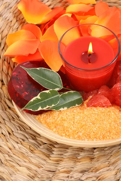 Grapefruit bath — Stock Photo, Image