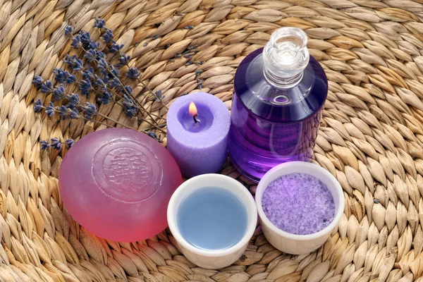 Mandi lavender aromatik — Stok Foto