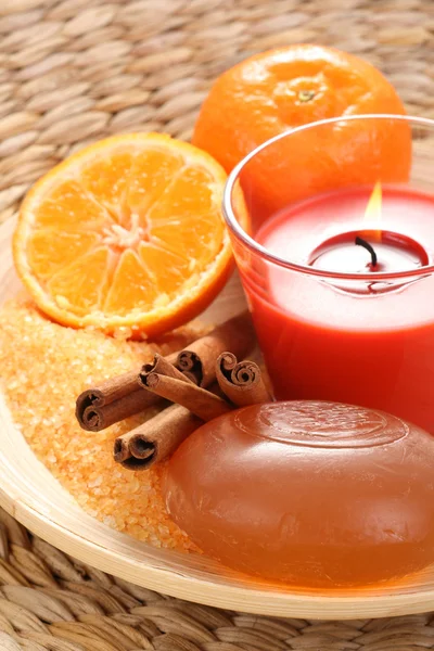 Tangerine bath — Stock Photo, Image
