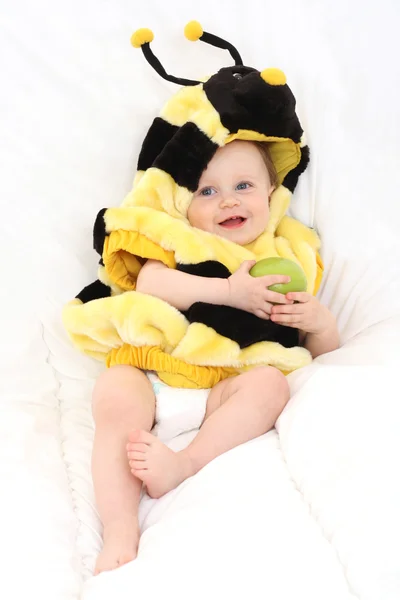 Baby girl - bee — Stock Photo, Image