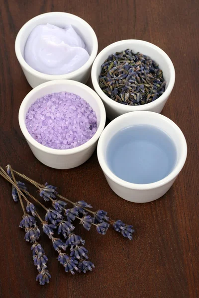 Aromatic lavender bath Royalty Free Stock Photos