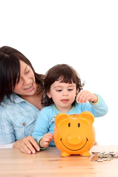 Family savings Stock Image