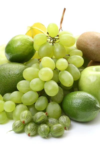 Diverse groene vruchten — Stockfoto