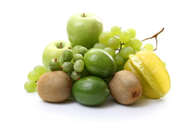 Vari frutti verdi — Foto Stock