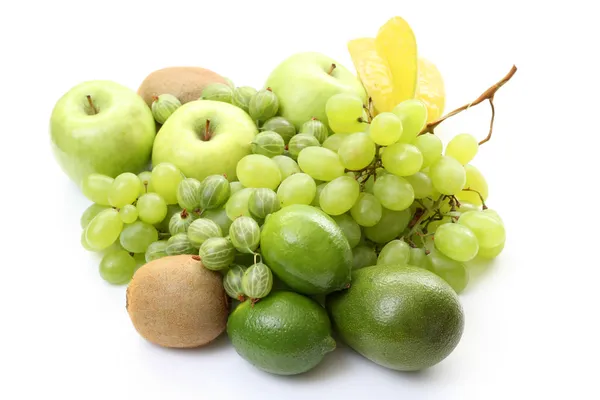 Různé zelené ovoce — Stock fotografie