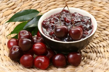 Cherry jam clipart