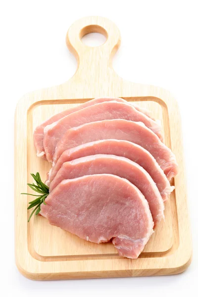 Carne de porco crua — Fotografia de Stock
