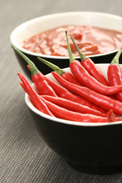 Pikante salsa mexicana — Stockfoto