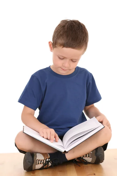 Çocuk kitapla — Stok fotoğraf