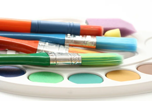 Watercolour paints Royalty Free Stock Images