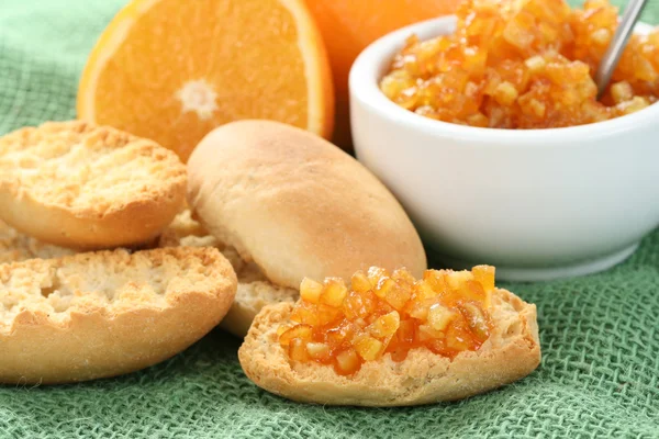 Orangenfrühstück — Stockfoto
