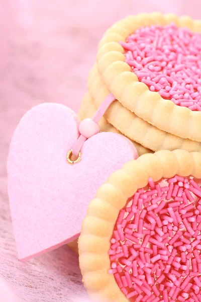 Рожевий печиво — стокове фото