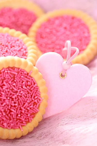 핑크 쿠키 — 스톡 사진