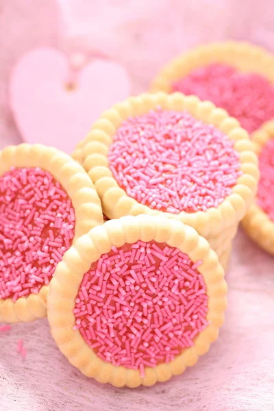 Pink cookies — Stock Photo, Image