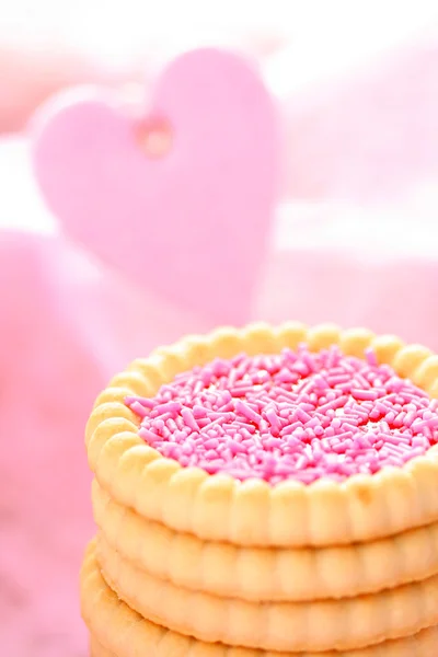 Roze cookies — Stockfoto