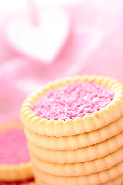 Рожевий печиво — стокове фото